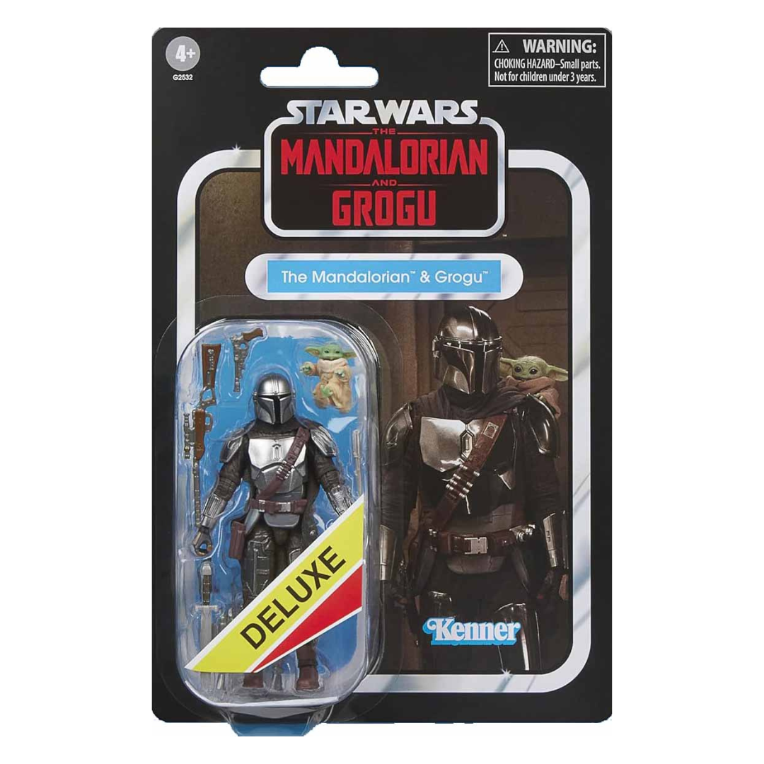 Star Wars The Vintage Collection 3.75 Inch Action Figure Deluxe - The Mandalorian & Grogu VC395