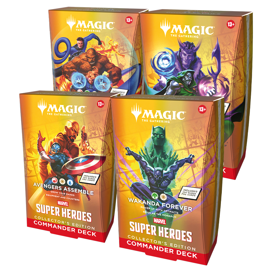 Magic: The Gathering - Marvel Super Heroes Commander Decks Collector's Edition ( Set of 4 )