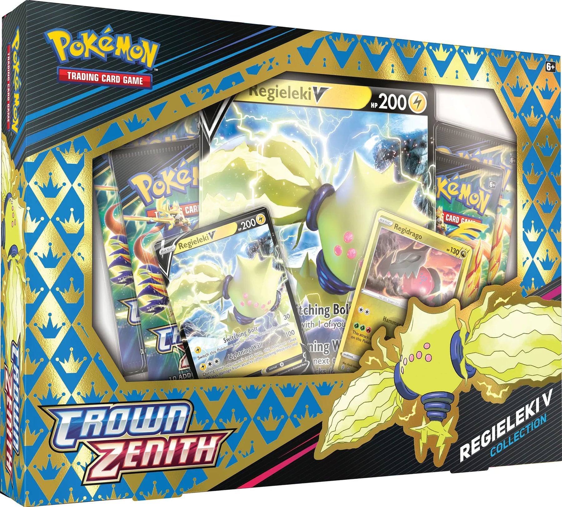 POKEMON - CROWN ZENITH - COLLECTION BOX - REGIELEKI V  UPC0820650851834