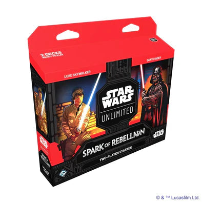 STAR WARS UNLIMITED- SPARK OF REBELLION - TWO PLAYER STARTER DECK