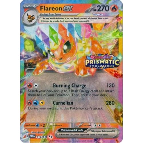Flareon ex - 014/131 (Prismatic Evolutions Stamp) (14) Promo Holofoil