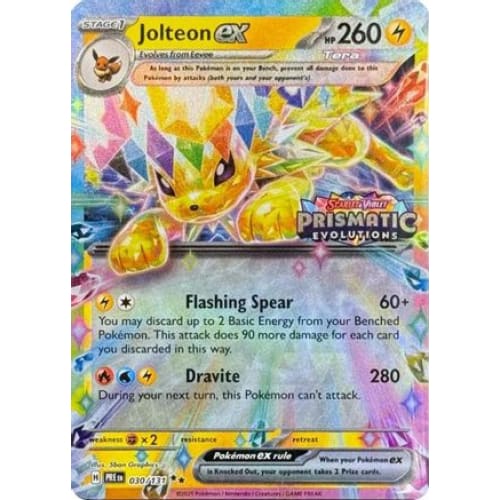 Jolteon ex - 030/131 (Prismatic Evolutions Stamp) (30) Promo Holofoil