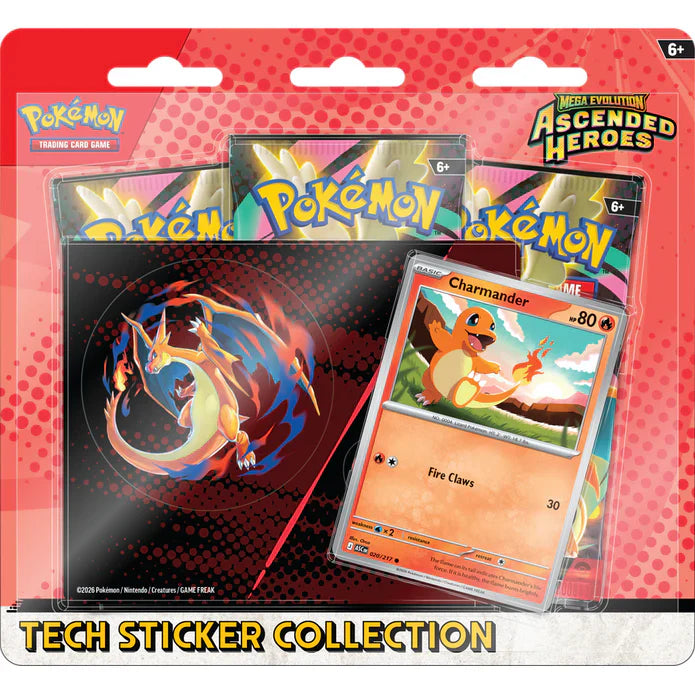Pokemon- Ascended Heroes Tech Sticker Collection Charmander