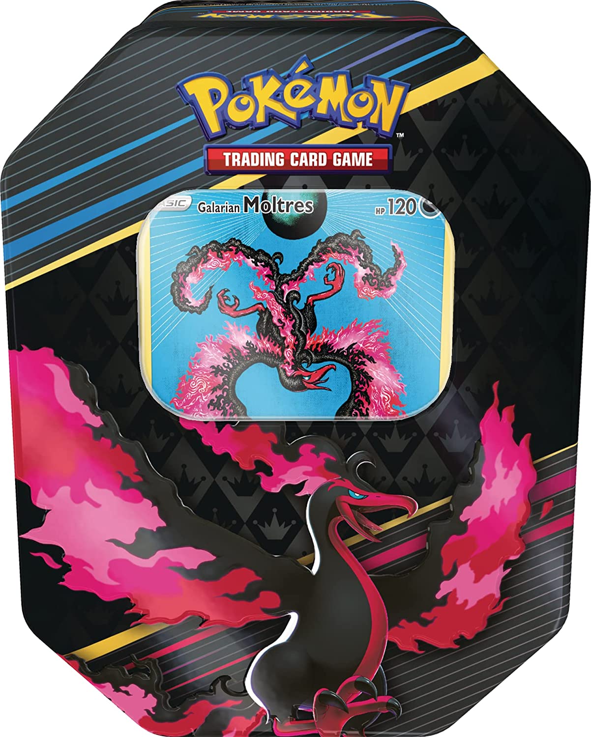 Pokemon- Crown Zenith Tin – Galarian Moltres