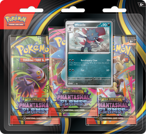 Pokemon - Mega Evolution: Phantasmal Flames 3PK Blister