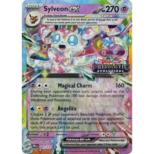 Sylveon ex - 041/131 (Prismatic Evolutions Stamp) (41) Promo Holofoil