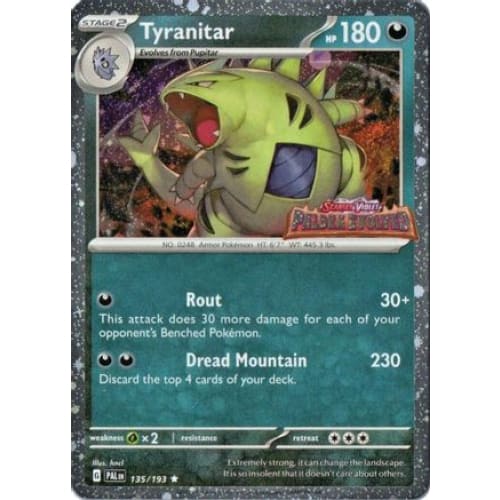 Tyranitar (Paldea Evolved Stamp) (135) Promo Holofoil